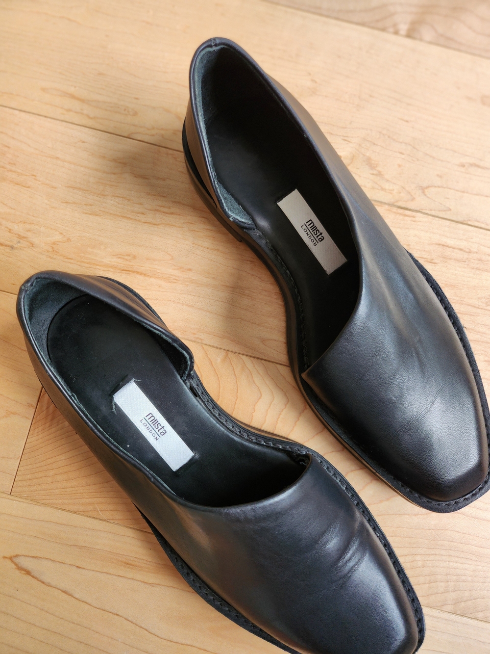 Miista London Jessica Cut Out Oxford- Black - Picture 4 of 7